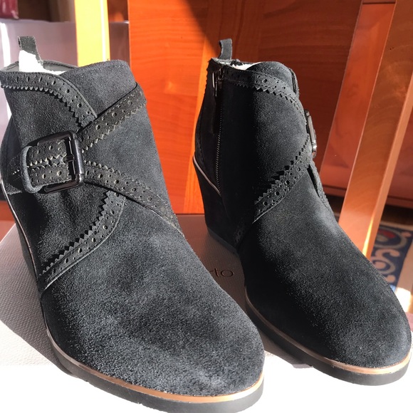 COPY - Franco Sarto Arielle black bootie - Picture 4 of 7